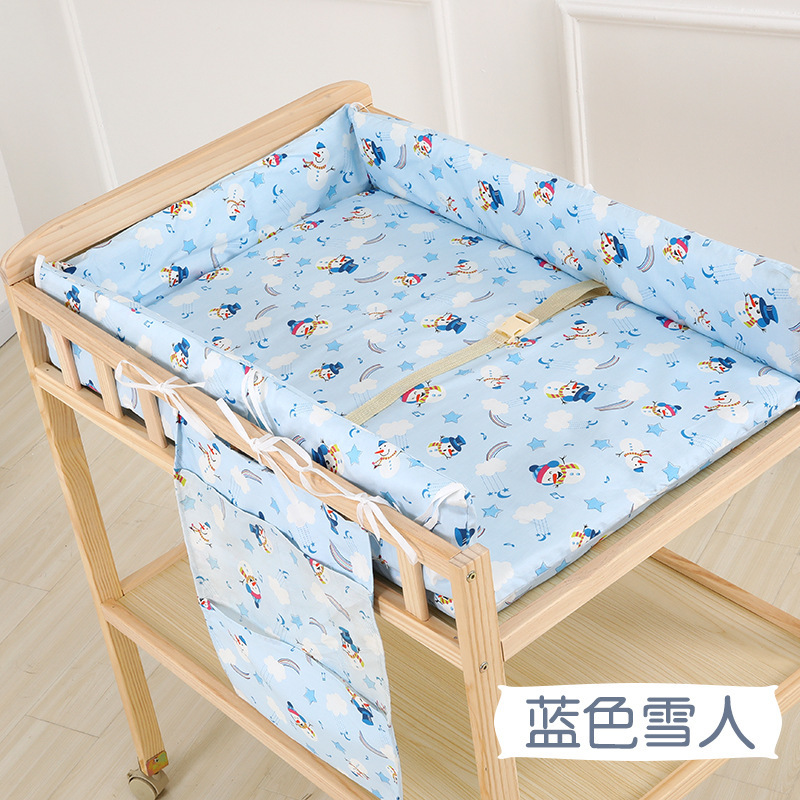 Coussin de table d'allaitement (bonhomme de neige bleu) -- Dongxu