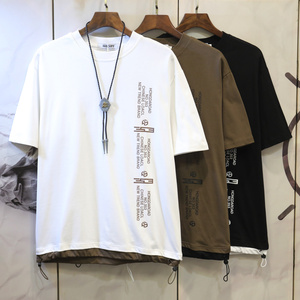 2024プロモーションコットンポリエステルTシャツ65ポリエステル35コットンTシャツ男性Tシャツカスタム印刷Yiwu Qunliang
