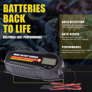 急速充電ハイパワースマート12v24v自動車修理鉛蓄電池充電器10aカートリクルバッテリー充電器 - Product Image 4