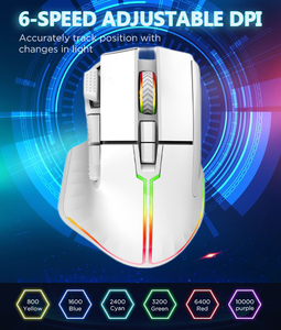 OEM Ergon omic Recharge Programmier bare Dual-LED-RGB Optical Gaming Silent Mouse Wireless für PCKeyboard-Maus - Product Image 2