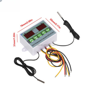 Controlador de temperatura de pantalla dual digital regulador de termostato inteligente interruptor de controlador de incubadora de temperatura con sensor dual - Product Image 1