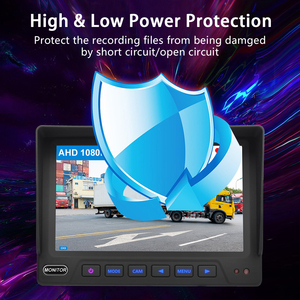PJAUTO H.265 Full HD 1080P 7 ''-10,1'' Split Quad DVR Bus Monitor System con G-sensor incorporado MDVR - Product Image 6