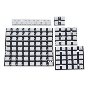 Modulo pannello lampada LED 1/3/4/7/8/12/16/24 Bit WS2812 5050 RGB