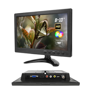 8-10 Inch Mini 178&deg; IPS H-DMI CCTV Security <strong>Monitor</strong> <strong>with</strong> Remote Control Dual Speakers VGA <strong>BNC</strong> USB <strong>Input</strong> PC Office Car <strong>Monitor</strong> - Product Image 1