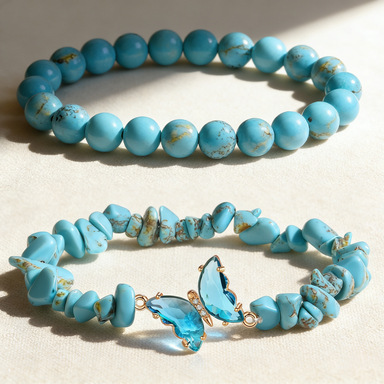 Turquoise bleu naturel