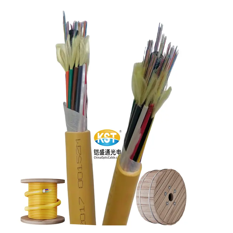 KST 144 core multimode fiber optic cable internet optical fiber cable price per meter of optical fiber cable roller