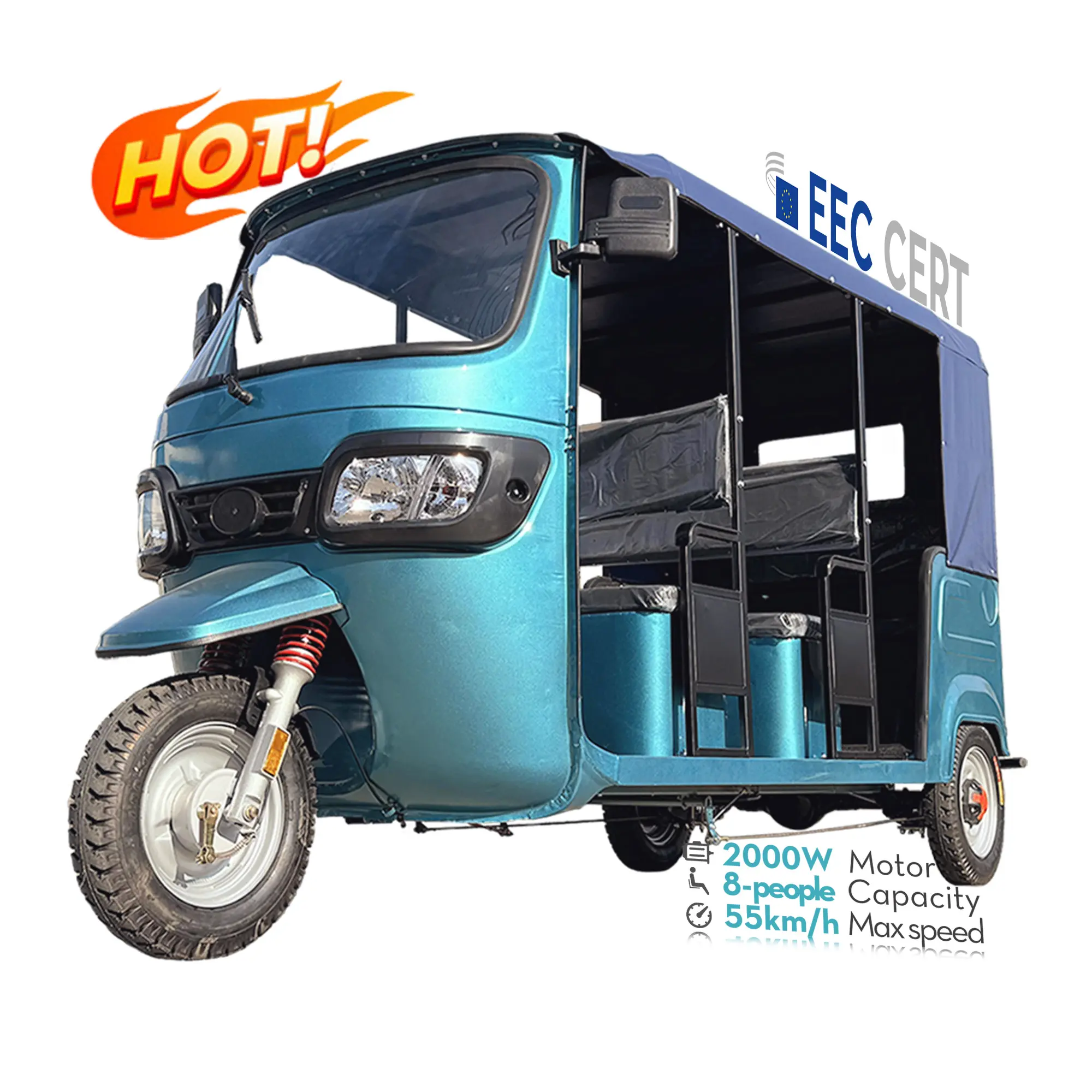 LB-ZK3WW 2024 Hot Selling Safely And Popular 6 Passengers Electric Rickshaw Tuktuk passenger tricycle