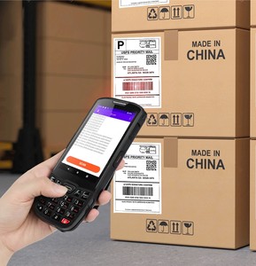 <strong>Qualcomm</strong> Processor 4G Rugged Handheld PDA Barcode Scanner Android 13 with <strong>Keyboard</strong> &amp; NFC Reader POS Terminal - Product Image 2