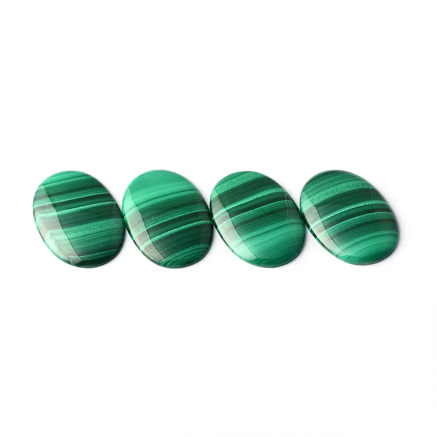 Nuovo arrivo Cabochon ovale verde Malachite pietre Semi-preziose Malachite naturale pietre