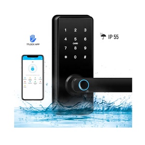 Telecomando Smart serratura porta digitale impronta digitale e tastiera codice chiave e accesso alla carta con WIFI per casa e Hotel - Product Image 1