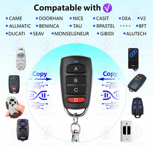 Diese RF 433MHZ universale duplicatore Clone telecomando 4 pulsante ABCD trasmettitore telecomando per gadget auto casa porta Garage - Product Image 4