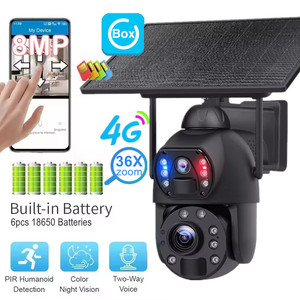 Ubox 8MP 36X Zoom 4G Solar 3K HD Speed Dome Dual Lens View Outdoor Ptz Cctv Network IP Cctv Security <strong>Cameras</strong> - Product Image 1