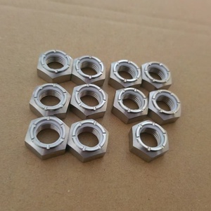 Sprint araba Midget mikro otomobil parçaları için 1/<span class=keywords><strong>2</strong></span>-20 titanyum Nylock yarım somun