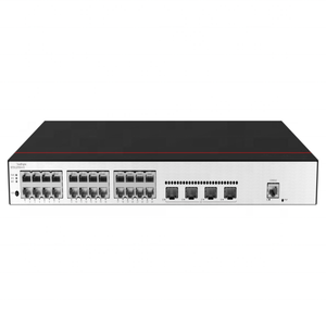 S5735-L24T4S-A-V2 cloudengine S5735-L VLAN การควบคุมความปลอดภัย RIPv1เส้นทางแบบคงที่/V2ไฟกระแสสลับ24x10/100/1000BASE-T พอร์ต - Product Image 1