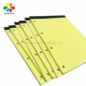黄色便签本学校书写便签本记事本4孔记事本 - Product Image 3