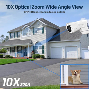 户外PTZ IP 5MP POE 10X H.265网络防水5.1-51毫米光学变焦红外P2P闭路电视安全保护摄像机 - Product Image 6