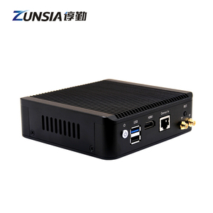 Zunsia Intel J4125 J1900 Nano Mini PC Thin Client Atom E3845 4 puertos Ethernet RS232 X86 Linux enrutador de escritorio sin ventilador Mini PC - Product Image 6