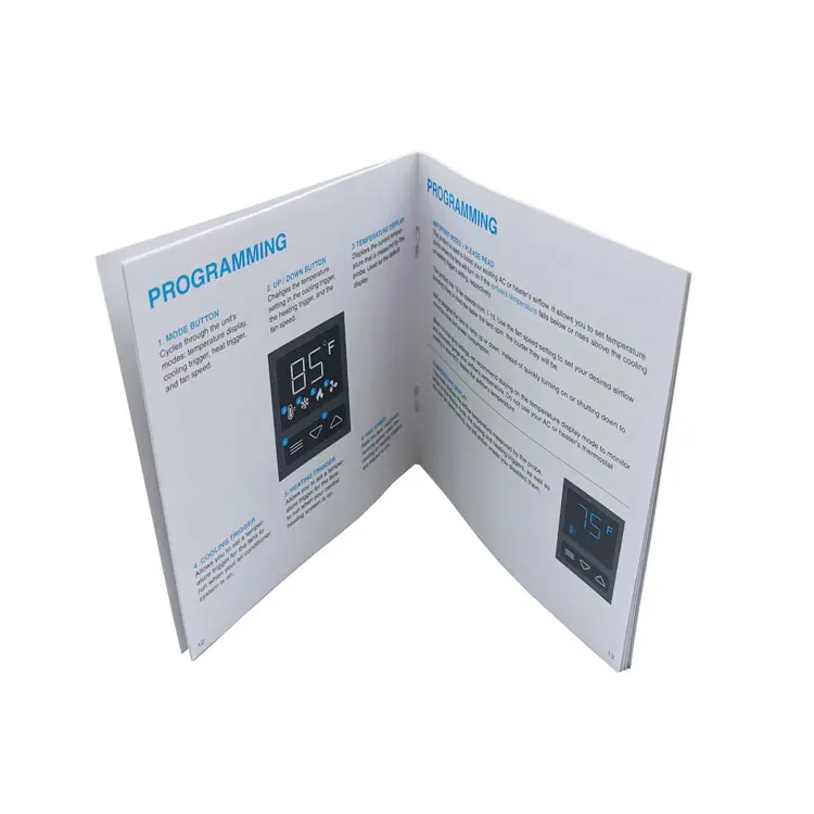 Panduan Pengguna cetak iklan buku instruksi manual kartu cetak Offset kertas seni brosur desain CMYK barang kemasan
