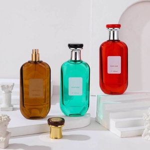 楕円形30ml 50ml 100ml工場カスタムカラフルな空のガラス香水スプレーボトル紙箱包装付き - Product Image 1