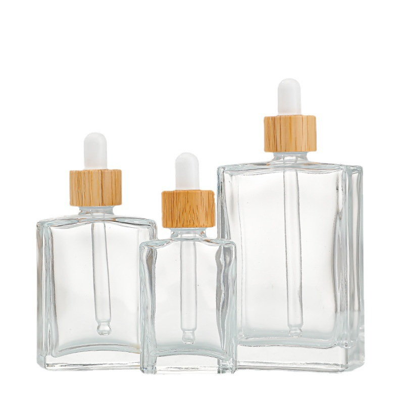Flacon transparent + Compte-gouttes noir