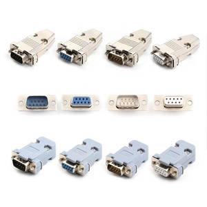 Conector de puerto serie DB9, Conector de cable hembra, enchufe de 9 pines, 2 filas, conector RS232 VGA chapado en oro - Product Image 2