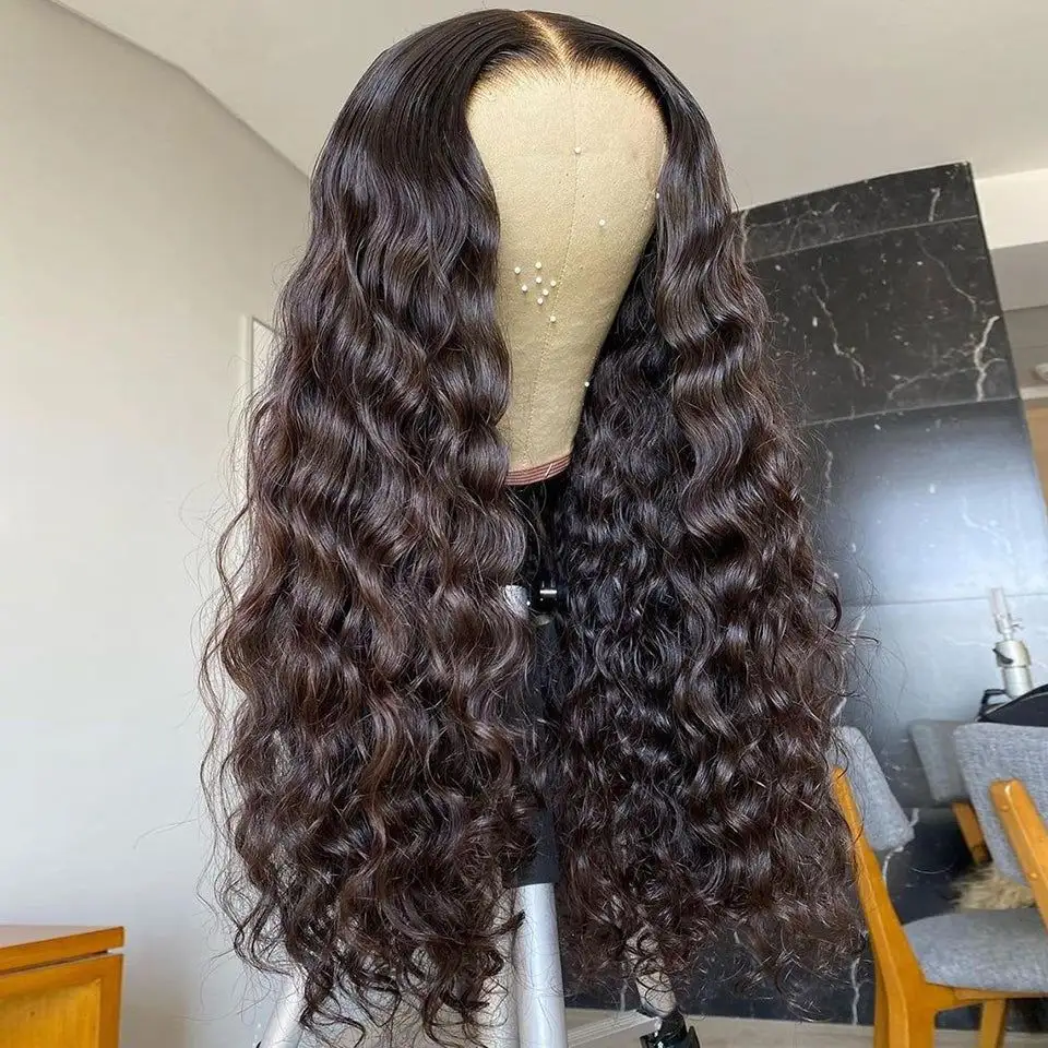 Perruque lace wig sans colle hd,-unidy 13x4, perruque ondulée, perruque lace wig, sans traitement, perruque brésilienne de vrais cheveux humains pré-épilés