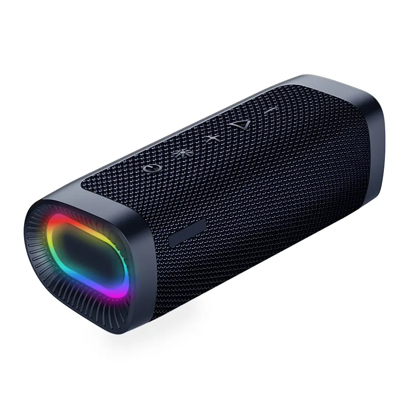 Dahili mikrofon ile RGB Loud hoparlörler taşınabilir bluetooth'lu hoparlör parlatıcı