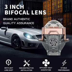 Nhà máy vuông 3.0 inch g3pro 160W kép Laser ống kính chiếu Bìa 3 inch biled chiếu đèn pha xe Đèn pha chiếu - Product Image 3