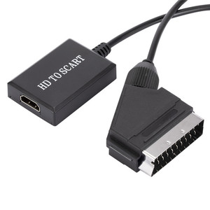 1080PHDMI <strong>to</strong> <strong>SCART</strong> Converter HD Digital Video HDMI <strong>to</strong> Analog Video and L/R Audio <strong>Adapter</strong> Support DVI for CRT/VHS/DVD CVBS Play - Product Image 2