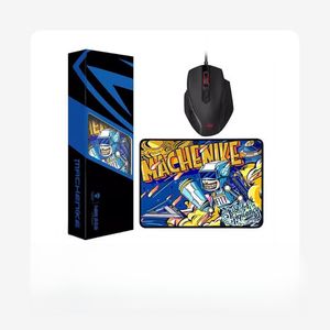 Fabrika Oem Machenike M1 3600dpi Rgb arka mekanik masaüstü oyun kablolu Usb bilgisayar fare Mouse Pad ile Set - Product Image 1