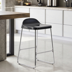 Bán buôn nhà máy đồ nội thất có thể tháo rời khối lượng nhỏ hiện đại màu đen cao chiều cao Nhà bếp đảo quầy <span class=keywords><strong>bar</strong></span> ghế Phân - Product Image 1