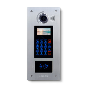 LEELEN TCP IP CITOFONO Sistema di M10 stazione esterna con la macchina fotografica del tasto di Tocco di pulsante meccanico