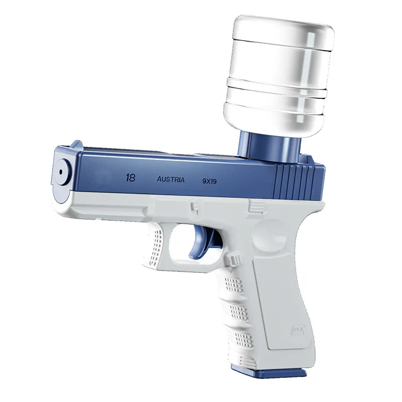 Электрический водяной пистолет непрерывного действия с большой емкостью, внешняя бутылка для минеральной воды для игрушек для борьбы с водой