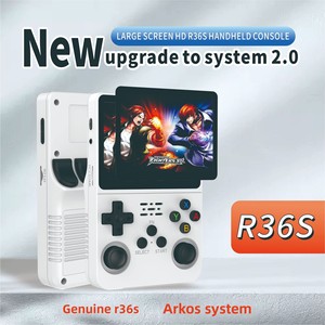R36S แบบโอเพ่นซอร์ส HD 3.5นิ้วจอยสติ๊กแบบพกพา PSP แบบย้อนยุคคอนโซลเกมวิดีโอเกมการสื่อสารผ่าน WiFi