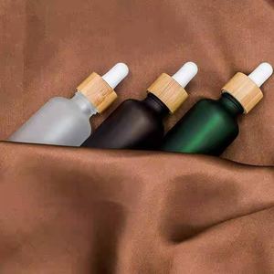 Tùy chỉnh màu sắc và logo <span class=keywords><strong>15ml</strong></span> tinh dầu thủy tinh nhỏ giọt chai tre mỹ phẩm chai với nắp tre - Product Image 2