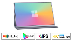 4K Portable <strong>Monitor</strong> for Laptop and Mini PC, High-end 13.4&quot; Small Mini <strong>Computer</strong> <strong>Monitor</strong> with Golden Ratio 16:10 - Product Image 3