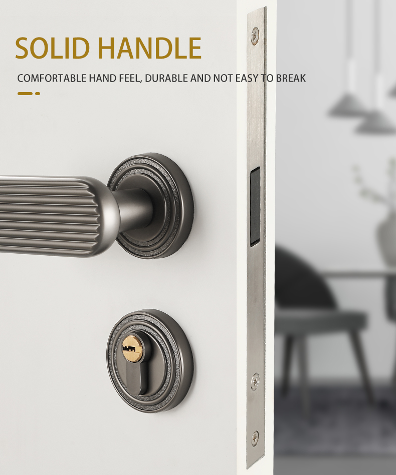 Door Handles Outside and Locks Round Door Handle European Style Interior Locks Handles