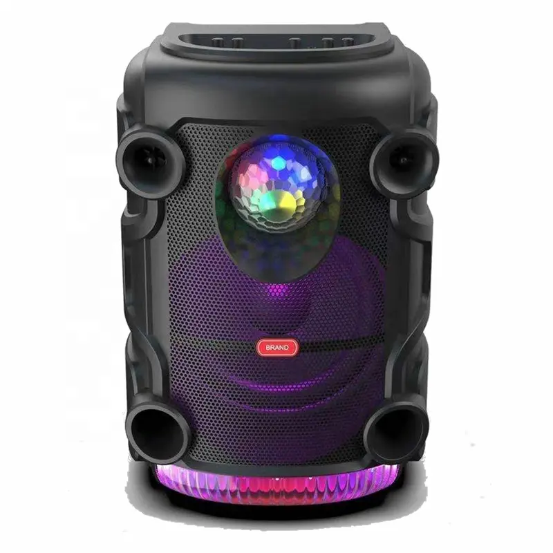 MBA Offre Spéciale 12 pouces karaoké portable haut-parleur 5.0 bluetooth avec lumière laser pour la fête en plein air et micro sans fil