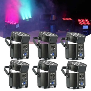 High Quality Wireless DMX Battery Powered <strong>LED</strong> Par 9x10W RGBWA+UV 6-in-1 Stage Spotlights Uplight Wireless <strong>Design</strong> - Product Image 1