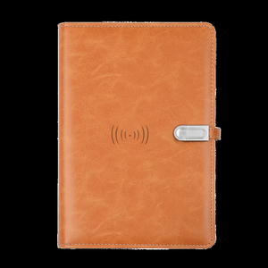 Business Gift Fingerprint <strong>Lock</strong> Wireless Charging <strong>Notebook</strong> Mobile Power <strong>Notepad</strong> <strong>With</strong> U Disk Loose Page Book Business Gift Set - Product Image 1