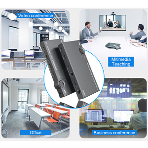Rocketek 2 en 1 para conmutador KVM HDMI Controlador de salida libre 2 computadoras comparten 1 Monitor HD y 4 Dispositivos USB - Product Image 6