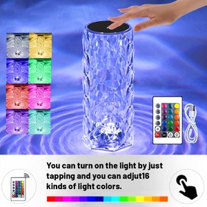 Factory Price Led <strong>Rose</strong> RGB Colors Crystal Table <strong>Lamp</strong> USB Romantic Led <strong>Rose</strong> Crystal Desk Table <strong>Lamp</strong> - Product Image 5