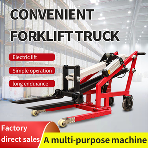 Portable Electric Hydraulic Forklift Curved <strong>Arm</strong> <strong>Loading</strong> and Unloading Truck Small Lifting <strong>Manual</strong> Stacking and Handling Truck - Product Image 6