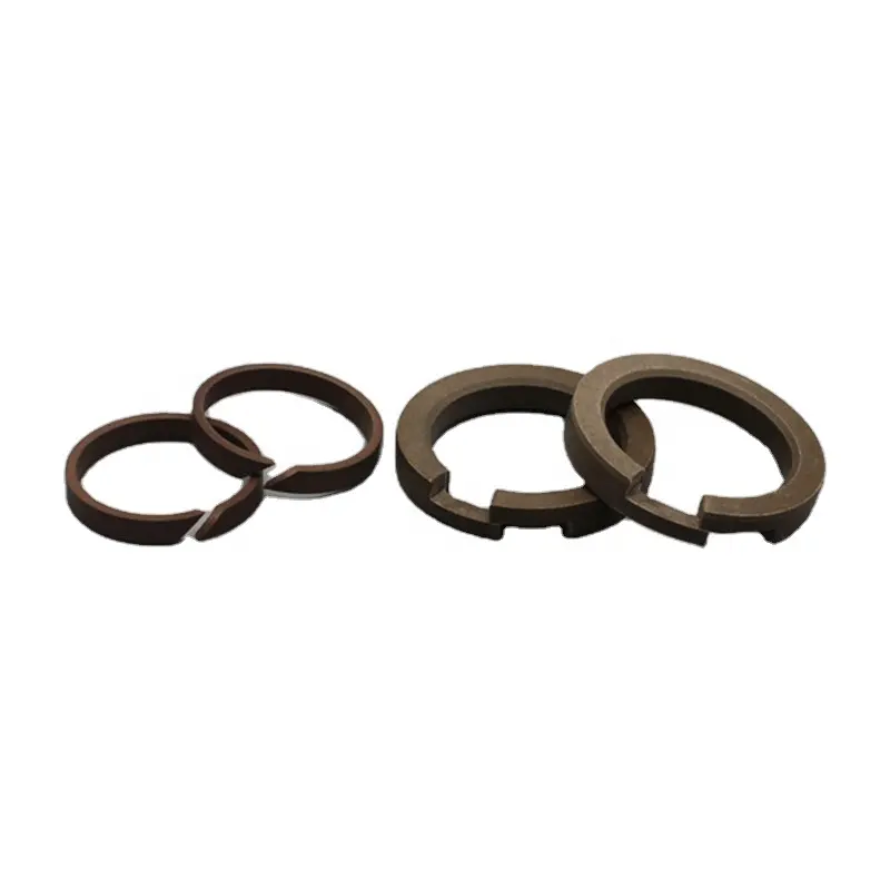 Anéis de rolamento ptfe enchidos do carbono do selo do pistão do bronze enchido