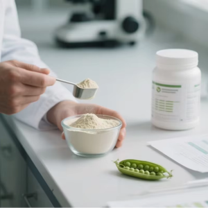 Commercio all'ingrosso di proteine di pisello vegano in polvere isolare 20Kg 80% Non ogm 85% stabilizzatori di estratto di pisello fermentato per uso alimentare - Product Image 1