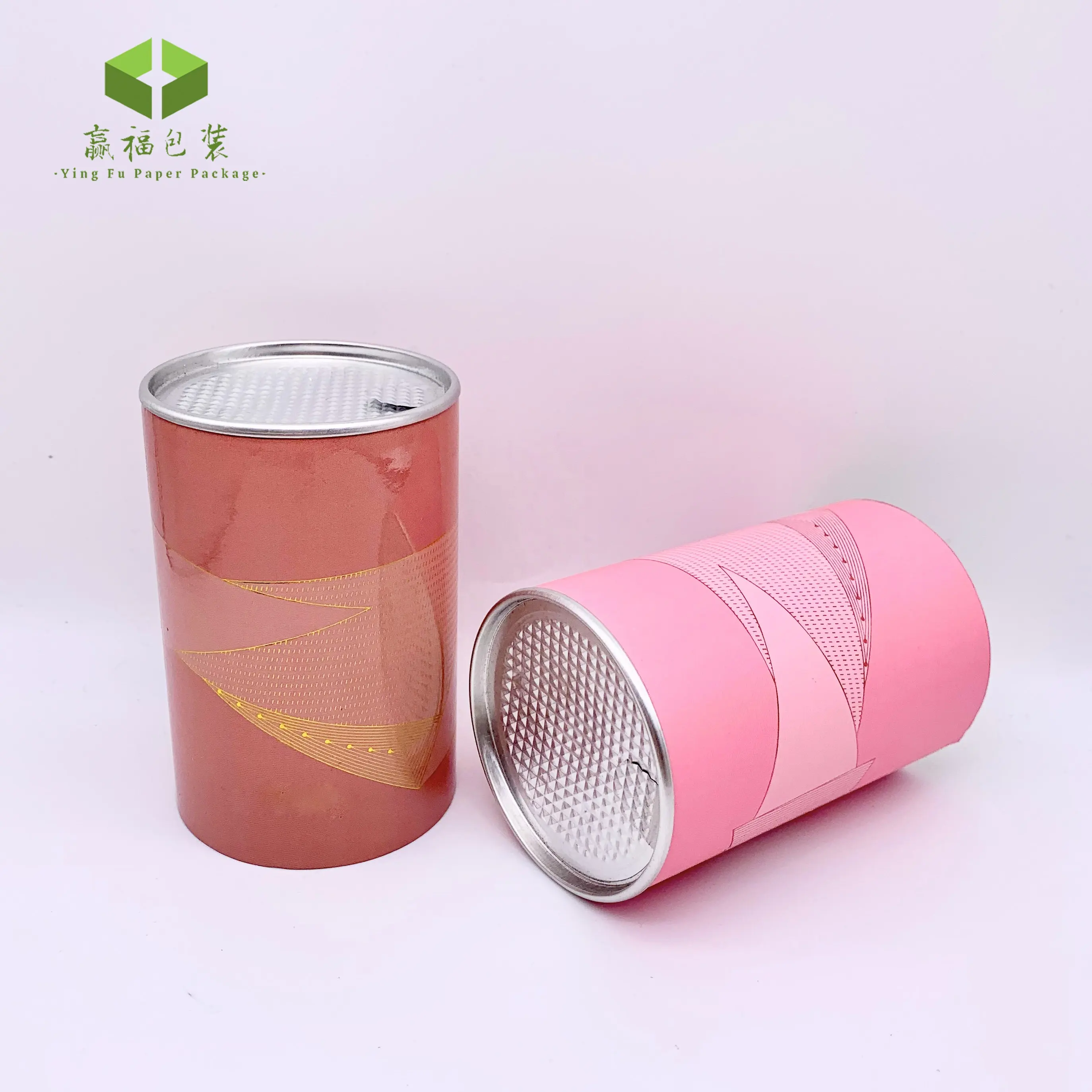 Metalldeckel leicht abziehbarer aluminiumfolienverschließer für lebensmitteldosen runde papierverpackungsbox teebehälter box rohrzylinder