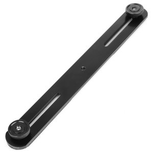 Barra de extensión de soporte de Flash de montaje de cámara dual YEAH con tornillo 1/4 para cámara Digital DSLR micrófono de vídeo de estudio de luz LED - Product Image 5
