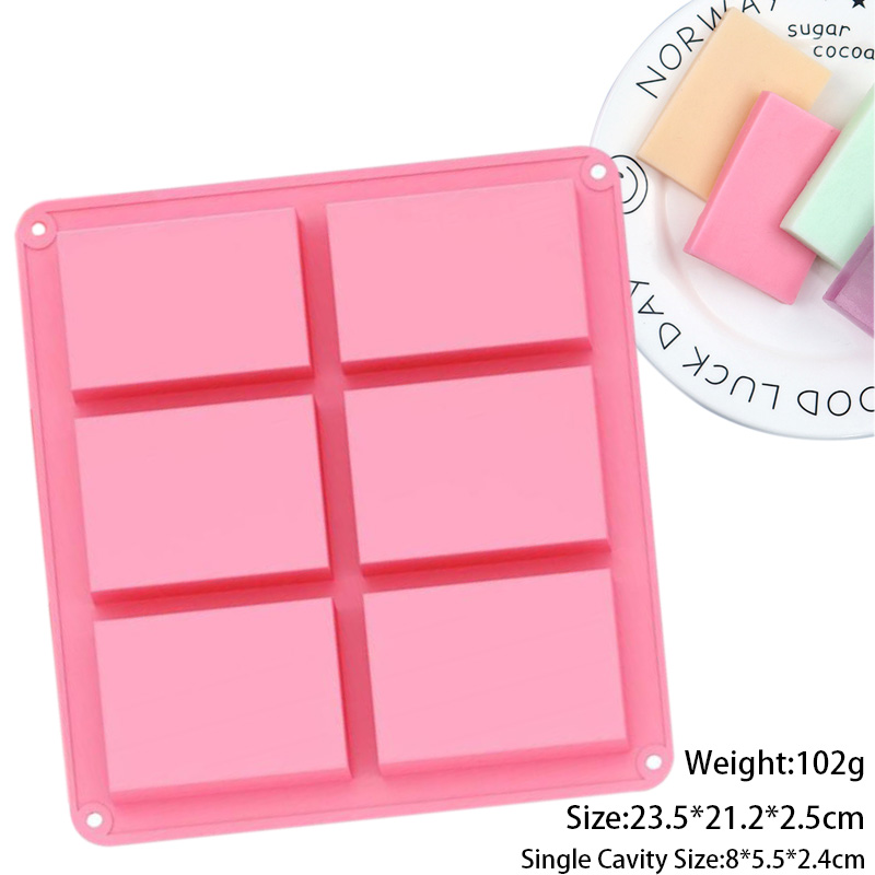 Rose 6 trous rectangle rose