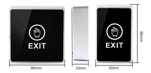 タッチアクセス制御出口ボタンタッチセンサー出口プッシュボタンアクセス制御システム用のNC COMなし - Product Image 6