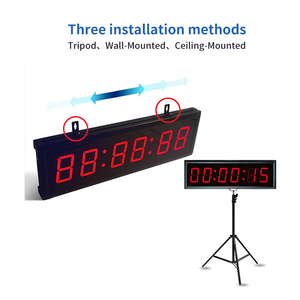 ZX-timer 4/6 cifre multifunzione Countdown intervallo di allenamento telecomando 5-10 pollici LED orologio Timer per riunioni sportive - Product Image 3
